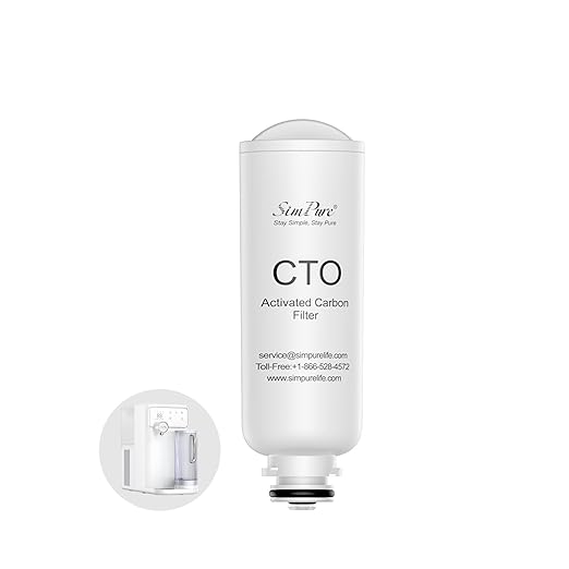 SimPure Y10C CTO Filter Cartridges Replacement, 6 Months Replacement Cartridge (1 Pack)