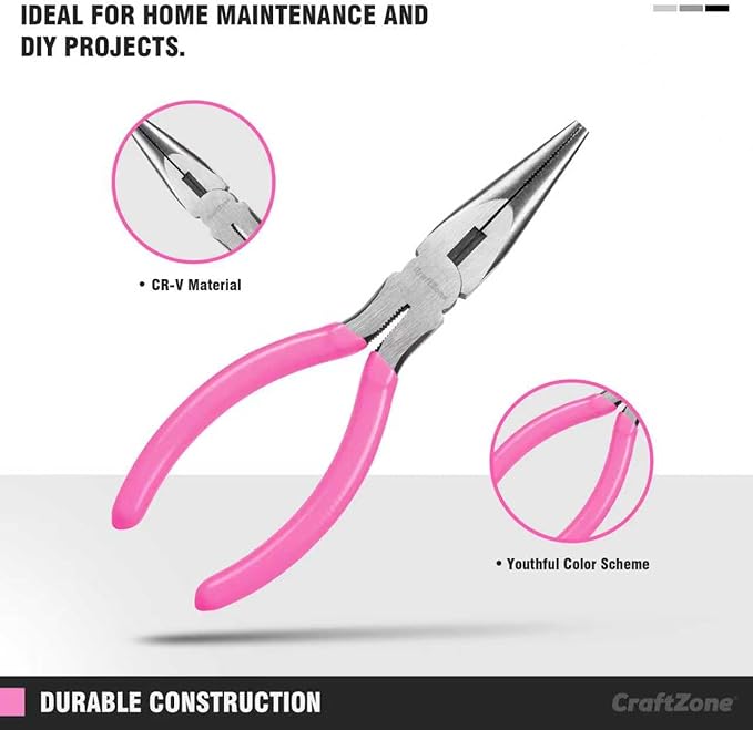 Tool Kit for Ladies,Basic Hand Tool Set 21Pcs with Pouch,Tool Bag for Home|Dorm|Office|DIY|Girls