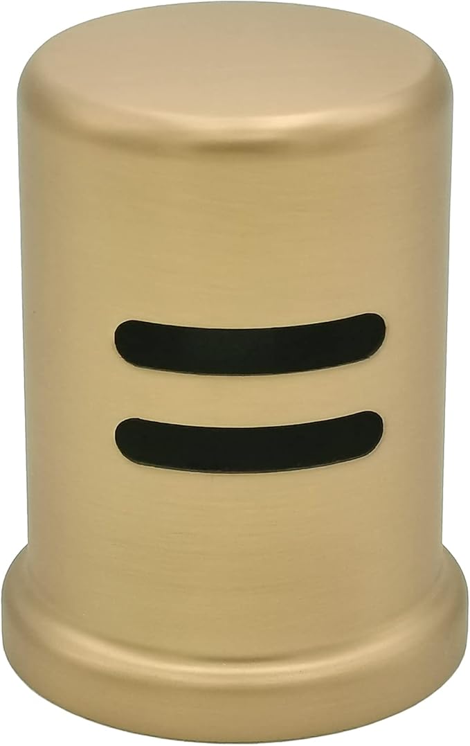 Dishwasher Air Gap Kits with Bronze Dishwasher Air Gap Cover and Matching Escutcheon, Replacement air gap dishwasher,Solid Brass Air Gap Cap, Champagne Bronze Finish