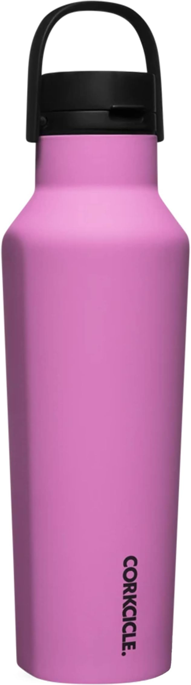 Corkcicle Insulated Canteen Travel Water Bottle, Triple Insulated Stainless Steel, Easy Grip Straw Mouth, Keeps Beverages Cold for 25 Hours or Warm for 12 Hours, 20oz, Fuchsia