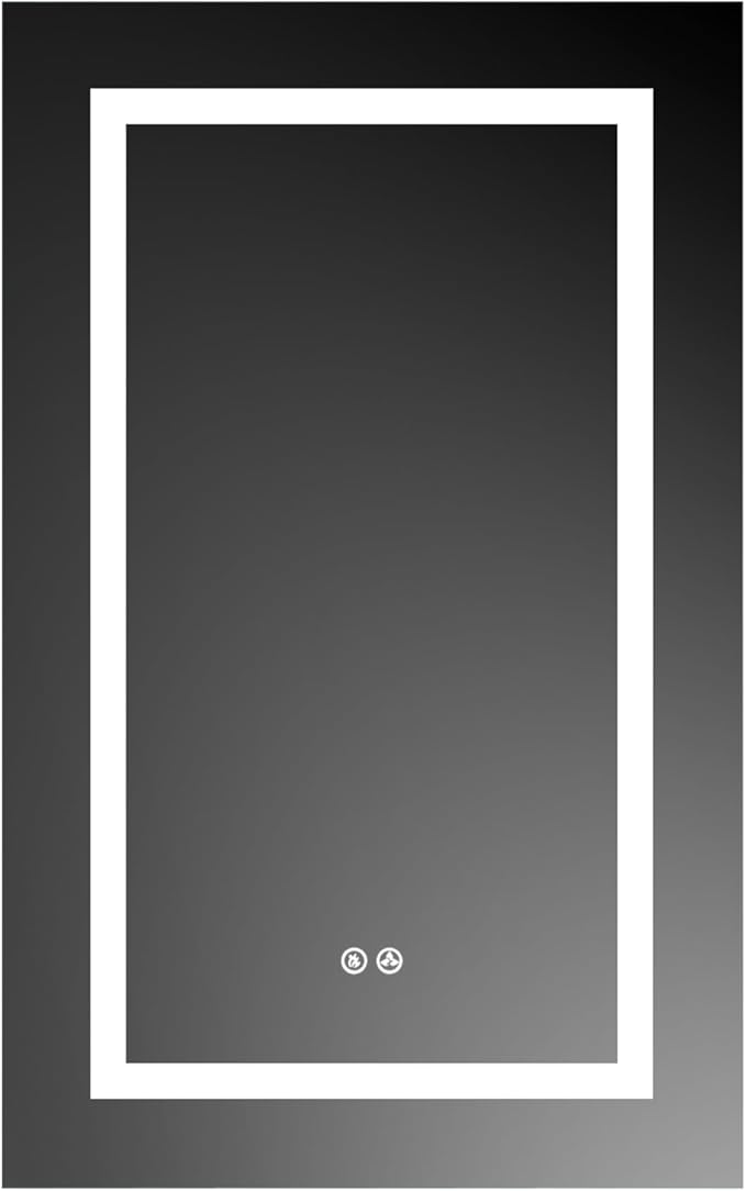 Blossom LED Mirror Medicine Cabinet with Lights, 20x32 Inch | Left Hinge LED Medicine Cabinet Mirror for Bathroom | Recessed or Surface with Defogger, 3 Color Dimmer | Makeup Mirror