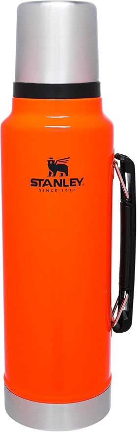 Stanley Classic Vacuum Insulated Wide Mouth Bottle -BPA-Free 18/8 Stainless Steel Thermos for Cold & Hot Beverages