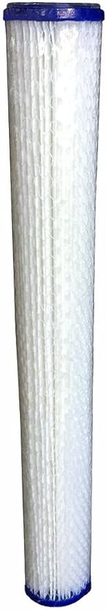 WFD, WF-PE205 2.5"x20" 5 Micron Pleated Sediment Water Filter Cartridge, Fits in 20" Standard Size Housings of Filter Systems (1 Pack, 5 Micron)