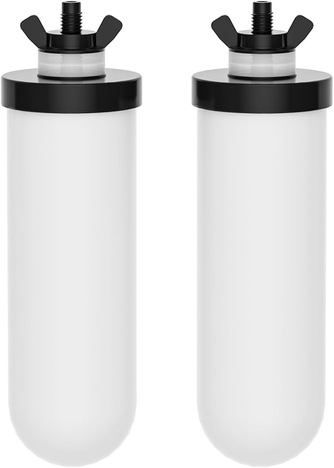 Purewell TC-2 Ceramic Purification Elements, Replacement Filters for ProOne® and Berkey® Filters, ProOne® Big+ or Berkey® Big Countertop Gravity Water Filter System and Purewell System (2 Pack)