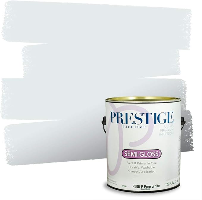 PRESTIGE Interior Paint and Primer in One, Polar Sky, Semi-Gloss, 1 Gallon