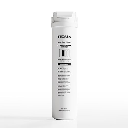 RO Filter, Replacement for TECASA Under Sink Tankless Reverse Osmosis System, 2-year Lifetime