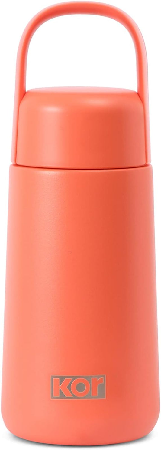 KOR Melrose 12oz Double Wall Insulated Water Bottle - Keeps Beverages Hot for 12hrs, Cold for 24hrs - Stainless Steel Design - Contoured Perfect Spout for Drinking