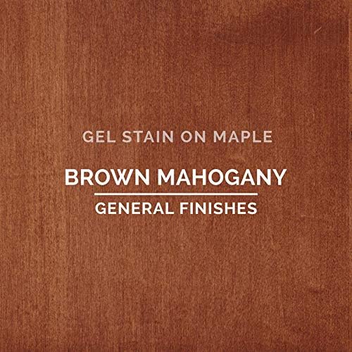 General Finishes Oil Base Gel Stain, 1 Gallon, Brown Mahogany