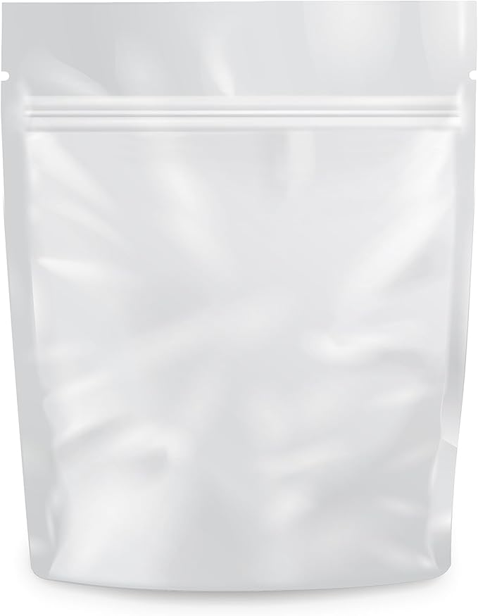 Mylar Bags Smell Proof 1 Gram All White - 1000 Count 4.125" X 3.35" 6mill Thickness - Packaging Bags - Mylar Bags For Food Storage - Resealable Bags - Smell Proof Bags