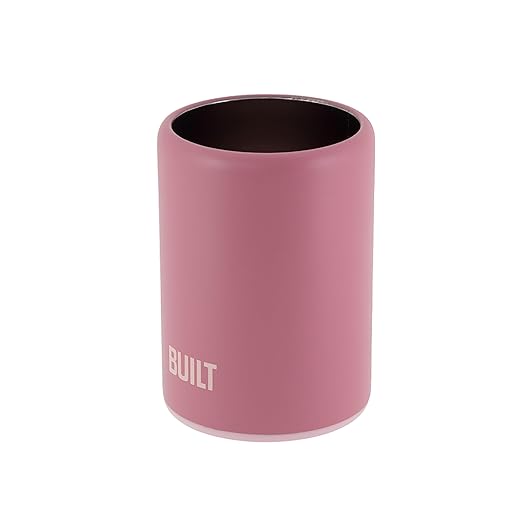 BUILT 12 Ounce Double Wall Stainless Steel K2 Can Chiller Dusty Rose
