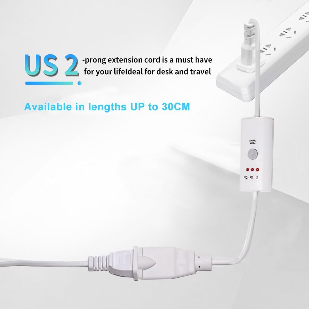 HUNANBAGN Auto Off Timer Lenth 30CM, Remote Controller for Indoor Small Appliances, Electric Oil Melt Warmer Wax Melt Warmer Wax Melter Fragrance Lamp Oil Warmer Burner (Timer30CM 2PACK)