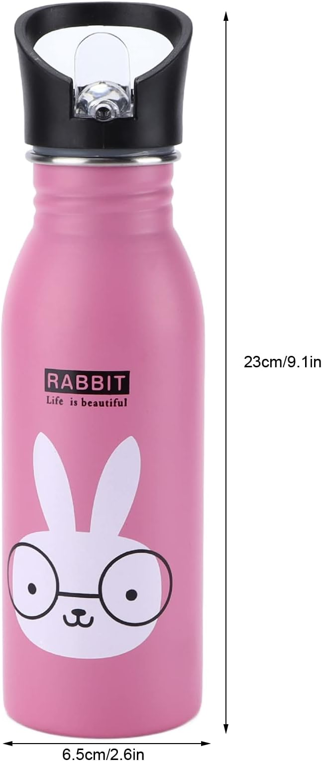 Metal Water Bottle, Leak Proof Stainless Steel Sports Bottle Anti Rust with Sucking Mouth for Biking for Camping for Outdoor