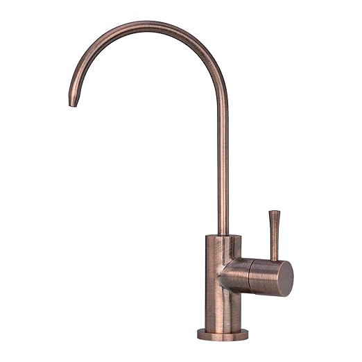 Kitchen Water Filter Faucet Fits Most Reverse Osmosis Units or Water Filtration System in Non-Air Gap (Antique Copper)