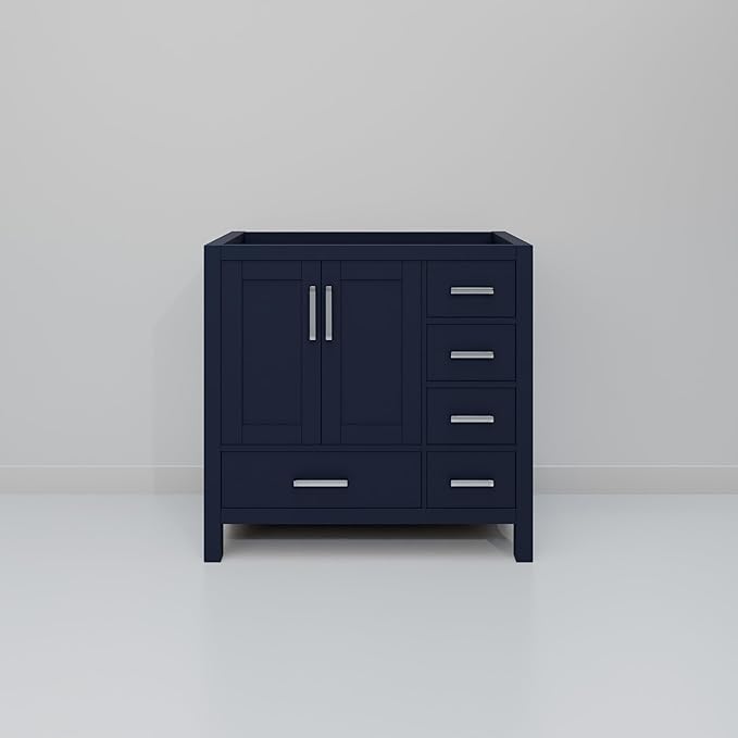 Big Sur 36 in. W X 22 in. D Navy Blue Single Bath Vanity Cabinet Without Countertop