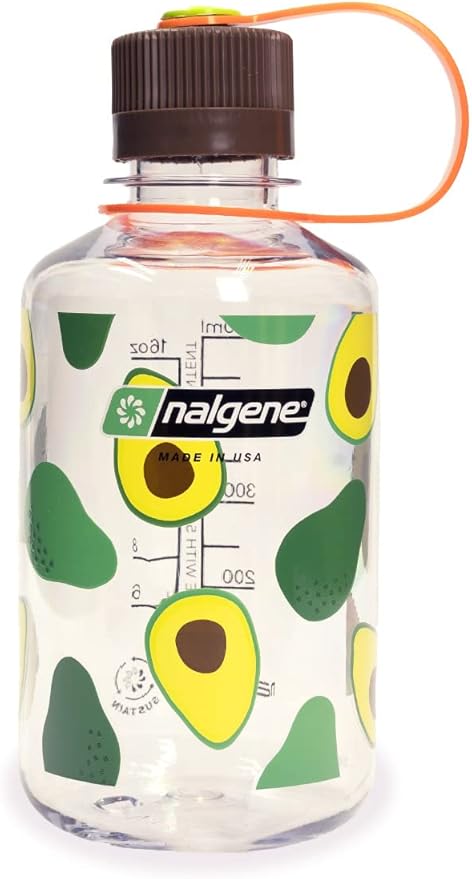 Nalgene Sustain Tritan BPA-Free Water Bottle Made with Material Derived from 50% Plastic Waste, 16 OZ, Narrow Mouth