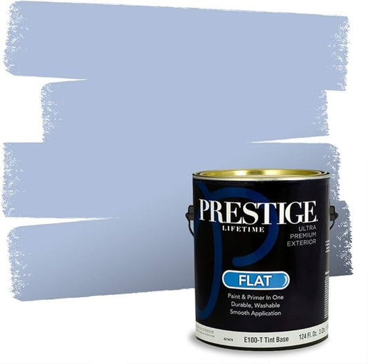 PRESTIGE Exterior Paint and Primer in One, Fresh Air, Flat, 1 Gallon