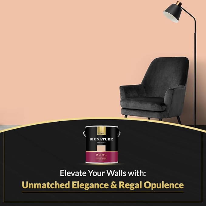 EVOLVE Signature Paint & Primer: Luxury Paint & Primer for Indoor & Outdoor Surfaces, Minimal Odor, Eggshell Sheen (Sahara Tan, 1 Gallon)