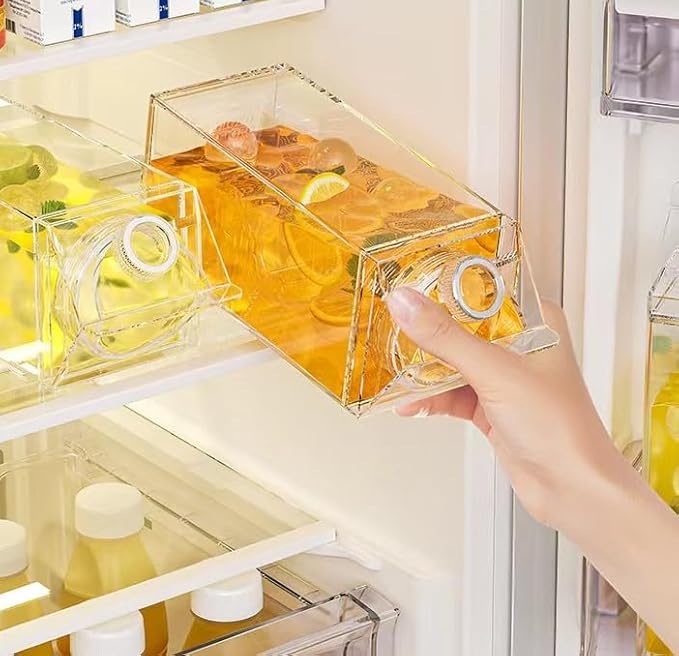 2Pcs 17Oz/500ML Milk Carton Water Bottle Reusable Plastic Juice Bottle Beverage Milk Cup Leakproof Juice Tea Jug for Outdoor Climbing Travel Or Camping