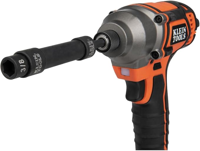 Klein Tools 65300 KNECT 32-Piece Pass Through Socket Set, SAE Impact Socket Set with MODbox Case, 1/4-Inch Drive, Sockets, Bits and Accessories