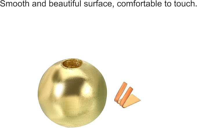 MECCANIXITY Pull Cord Tassels Window Blind Extender Chain Drop Knobs Ball Pull Ends Gold Tone, for Curtain Blinds Shades Light Ceiling Fan Pull Switch, Pack of 12