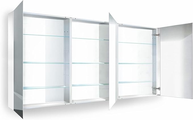 Krugg Medicine Cabinet | Recess or Surface Mount | Blum Hinge 170 Degree Soft Close| (72"x36")