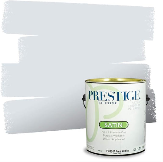 PRESTIGE Paints Interior Paint and Primer in One, 1 Gallon, Satin, Tranquil Breeze