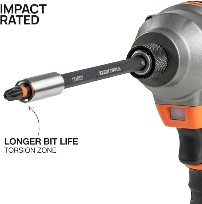 Klein Tools 33803 ProFlex 42-Bit Impact Driver Bit Set with Modular Case, S2 Steel, Magnetic, Adjustable Screwdriver