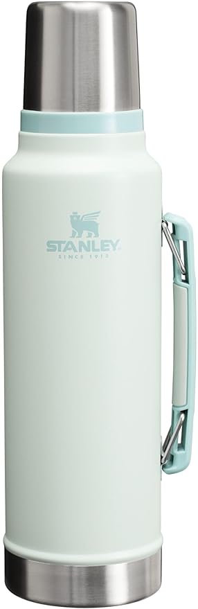 Stanley Classic Vacuum Insulated Wide Mouth Bottle -BPA-Free 18/8 Stainless Steel Thermos for Cold & Hot Beverages
