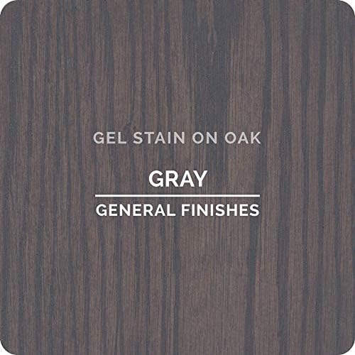 General Finishes Oil Base Gel Stain, 1/2 Pint, Gray
