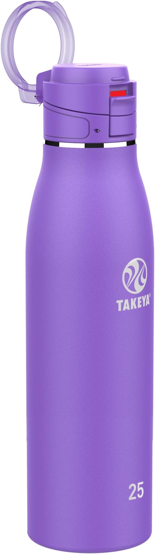 Takeya 25 oz Traveler Stainless Steel Insulated Travel Coffee Mug with Locking Leak Proof Lid, Premium Quality, BPA Free, Nitro Purple