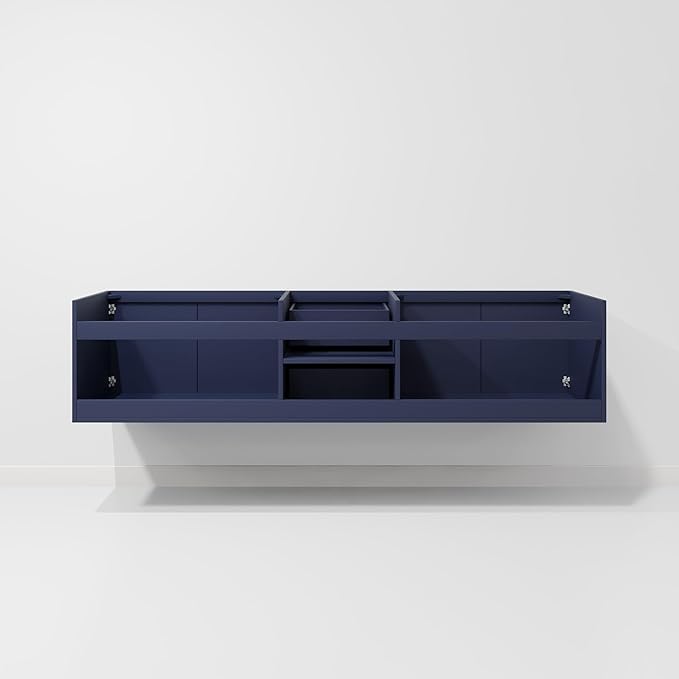 Sonoma 80 in. W X 22 in. D Navy Blue Double Bath Vanity Cabinet Without Countertop