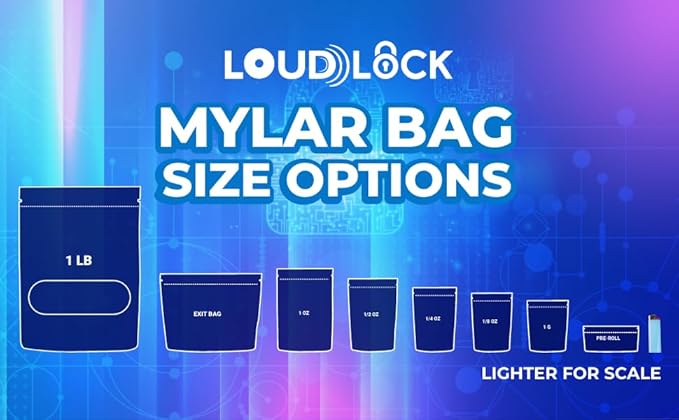 Mylar Bags Smell Proof 1/4 Ounce White/Clear - 1000 Count 6.7" X 4" 6mill Thickness - Packaging Bags - Mylar Bags For Food Storage - Resealable Bags