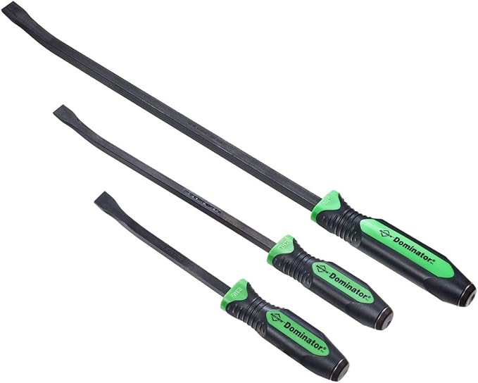 Mayhew Tools 14071GN Dominator Pro Pry Bar Set, 3-Piece Curved, Green