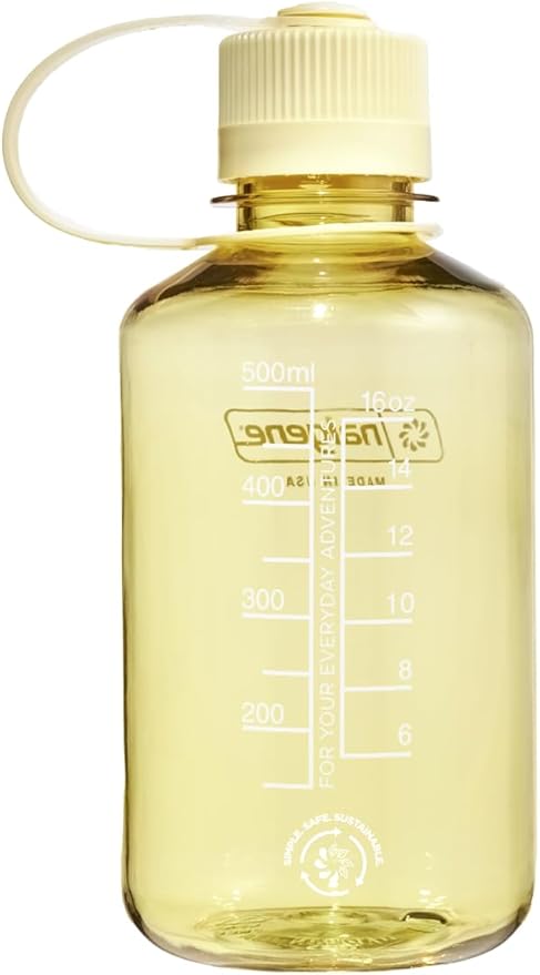 Nalgene Sustain Tritan BPA-Free Water Bottle Made with Material Derived from 50% Plastic Waste, 16 OZ, Narrow Mouth