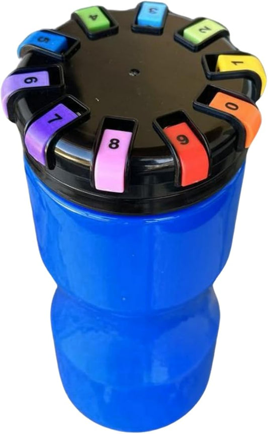 Classic - 32oz Reusable Locking Bottle Patented Anti-Drink Spiking Technology, Drink Spiking Prevention (Blue, 32 oz)