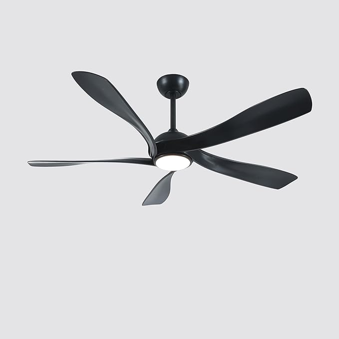 Fergus 5-Blade Lighted Ceiling Fan with LED Lamp with Remote