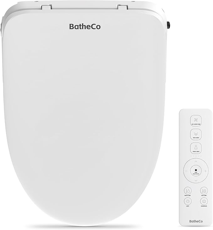 Bidet Toilet Seat, Electric Heated Elongated Toilet Seat With 6-Level Warm Seat & Dryer, Self-Cleaning Nozzle and Odor Control