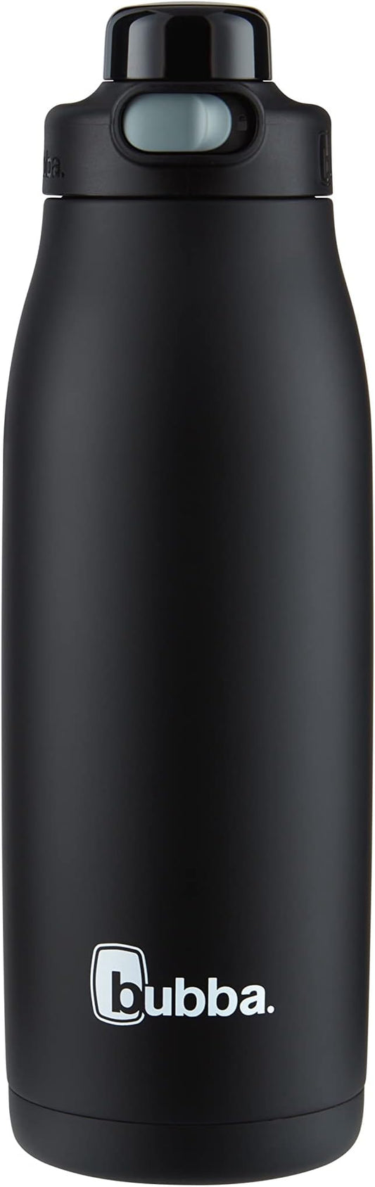 Bubba Radiant Stainless Steel Water Bottle with Push-Button Chug Lid 32oz., Licorice Rubberized