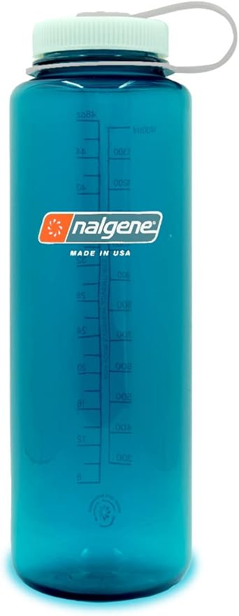 Nalgene Sustain Tritan BPA-Free Water Bottles Made with 50% Recycled Plastic, 48 OZ and 32 OZ, Wide Mouth
