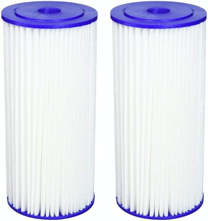 Fette Filter - Heavy Duty Sediment Filter Compatible with R50-BBSA. Also Compatible with GE FXHSC, Pentek R50-BB and Dupont WFHDC3001. Whole House Filters. (2-Pack)
