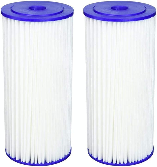 Fette Filter - Heavy Duty Sediment Filter Compatible with R50-BBSA. Also Compatible with GE FXHSC, Pentek R50-BB and Dupont WFHDC3001. Whole House Filters. (2-Pack)