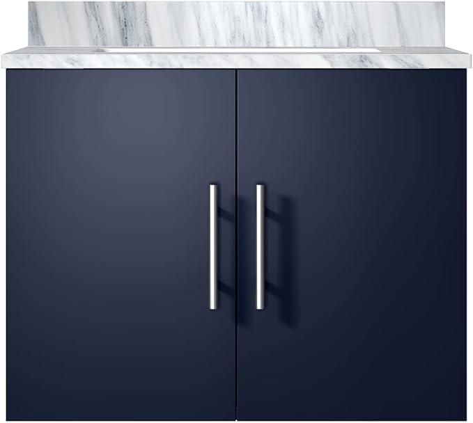 Sonoma 24" W x 22" D Navy Blue Bath Vanity & Carrara Marble Top