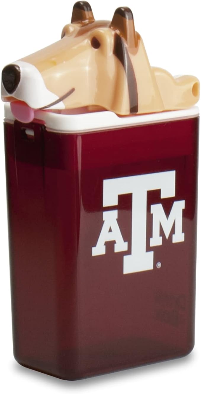Reusable Water Bottle | Officially Licensed NCAA Sports Bottle |BPA Free | Dishwasher Safe | Texas A&M | Collie Reveille Mascot Officially Licensed NCAA - 8 oz