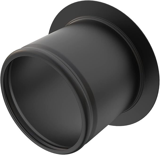BOTEMY B9179 Extended Garbage Disposal Flange, Deep Kitchen Sink Flange, Stainless Steel for 3-1/2 Inch Standard Sink Drain Hole(Extended, Matte Black)