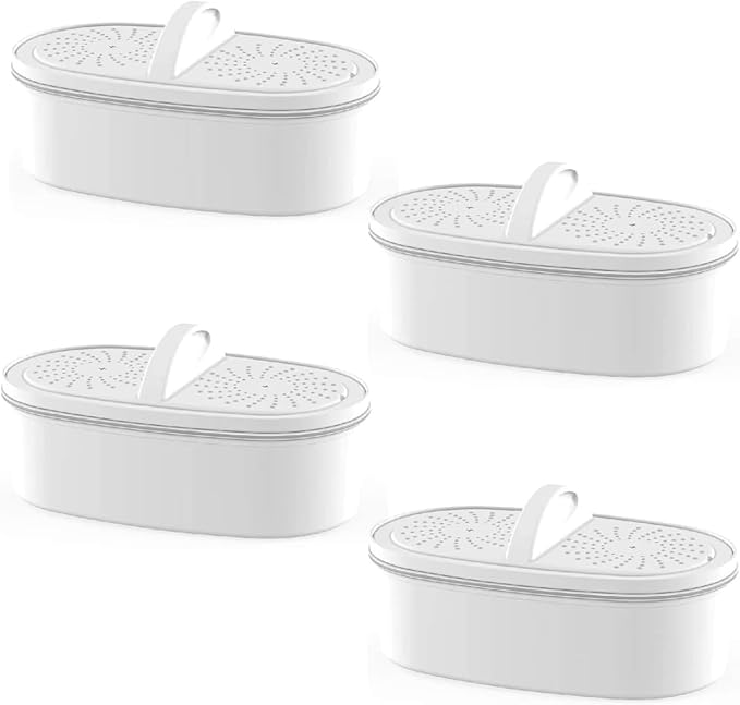 Waterdrop WD-PF-01A Plus Replacement Filters for All Waterdrop Pitcher Filtration System, Reduces PFAS, PFOA/PFOS, Chlorine, Last Up to 3 Months or 200 Gallons (Pack of 4)