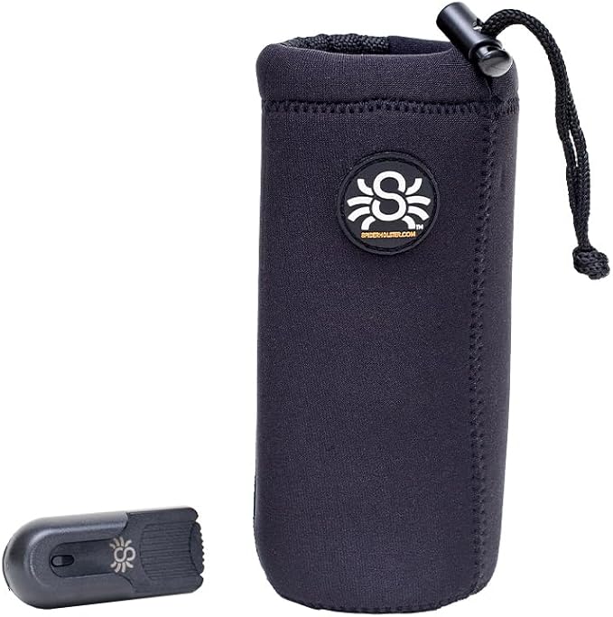 Spider Holster - SpiderMonkey Water Bottle Holder - Self Locking Belt Accessory Clip with Neoprene Drink Holster!
