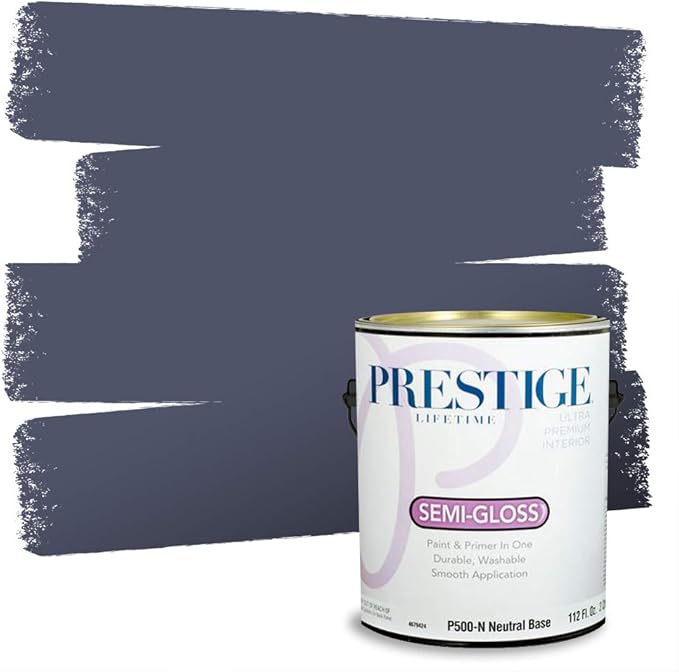 PRESTIGE Interior Paint and Primer in One, Deep Space, Semi-Gloss, 1 Gallon