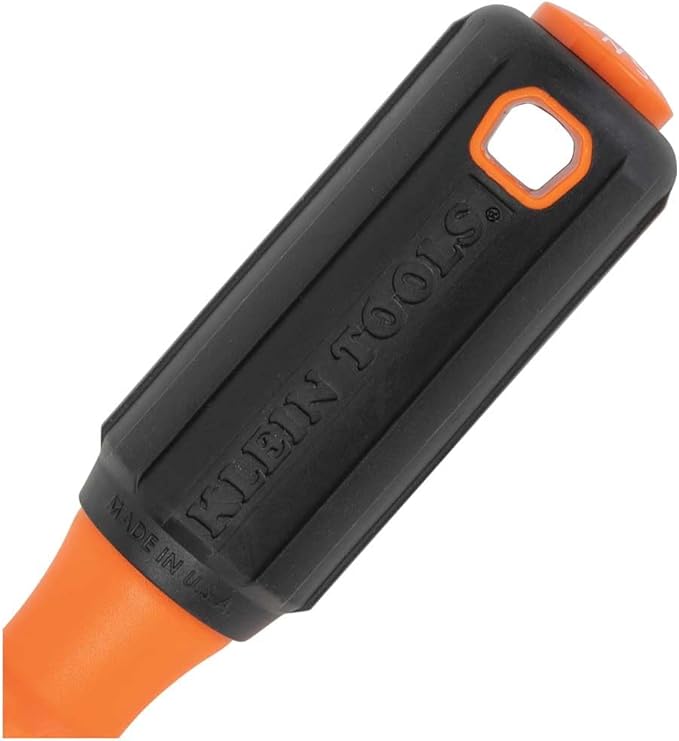 Klein Tools 85073INS Insulated Screwdriver Set, Made in USA, features 1000V Phillips, Slotted and Square Tips, Cushion Grip Handles, 3-Piece