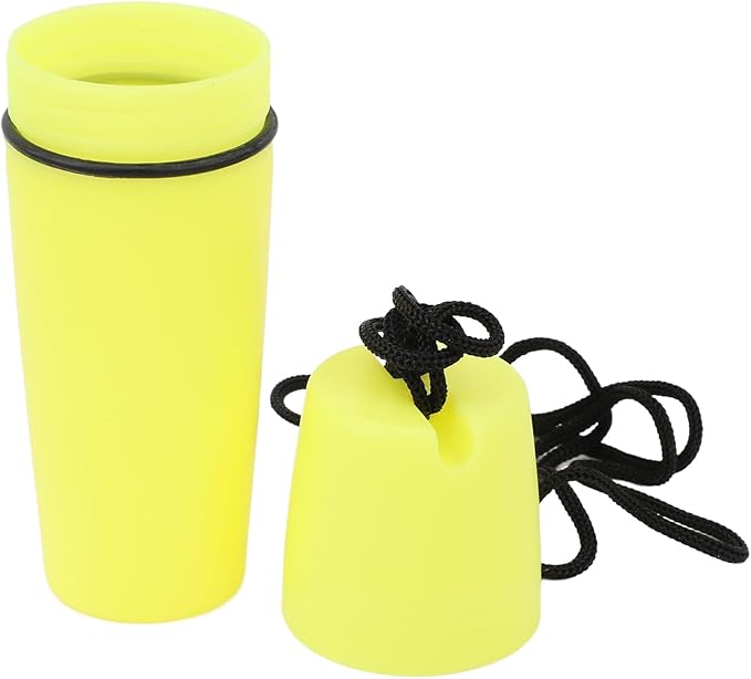 Luqeeg Kayak Container Bottle, Waterproof Container Bottle Dry Canister Container Bottle with Hook Rope Kayak Sealed Bottle for Diving Snorkeling Surfing Kayaking Boating (Yellow)