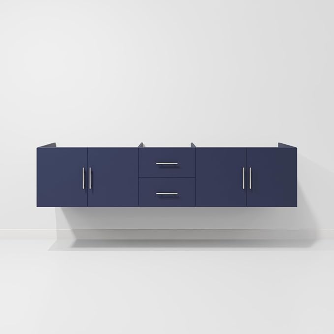 Sonoma 80 in. W X 22 in. D Navy Blue Double Bath Vanity Cabinet Without Countertop